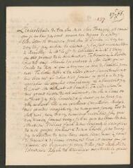 4 vues  - [Tronchin, Théodore]. Lettre autographe non signée à son fils François[-Louis] Tronchin, \'chez M Brunet, chargé des affaires de Sa Majesté Britannique, à Berlin\'.- 5 mai 1766 (taxes postales) (ouvre la visionneuse)