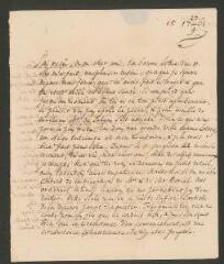 4 vues  - [Tronchin, Théodore]. Lettre autographe non signé, à son fils F[rançois-]L[ouis] Tronchin, chez J[ean-]Antoine Lullin, négociant, à Londres.- 23 septembre 1761 (ouvre la visionneuse)