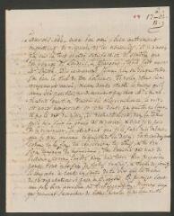 4 vues  - [Tronchin, Théodore]. Lettre autographe, non signée, à son fils [François-Louis] Tronchin, à Glasgow.- 6 novembre 1761 (taxes et marque postales) (ouvre la visionneuse)