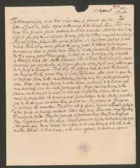 2 vues [Tronchin, Théodore]. Lettre autographe non signée à son fils [François-Louis] Tronchin, à Glasgow.- 18 novembre 1761