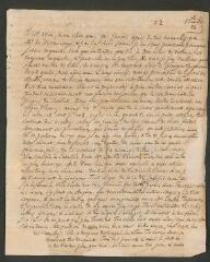 2 vues [Tronchin, Théodore]. Lettre autographe non signée à son fils [François-Louis] Tronchin, à Glasgow.- 2 décembre 1761 (taxes et marque postales)