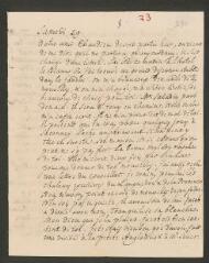 4 vues [Tronchin, Théodore]. Lettre autographe non signée à sa fille [Marie-Elisabeth dite] Betie.- Samedi 29 [avril 1769] - lundi [1er mai 1769]