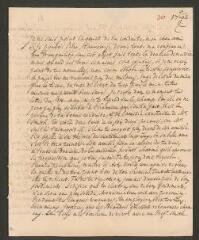 4 vues [Tronchin, Théodore]. Lettre autographe non signée à son fils [François-Louis] Tronchin, à Glasgow.- 5 juin 1762
