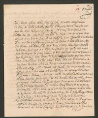 4 vues [Tronchin, Théodore]. Lettre autographe non signée à son fils [François-Louis] Tronchin, à Glasgow.- 7 juillet 1762 (taxes et marque postales)