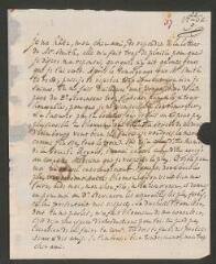 2 vues [Tronchin, Théodore]. Lettre autographe non signée à son fils [François-Louis] Tronchin, à Glasgow.- 22 septembre 1762 (taxes et marque postales)