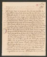 4 vues [Tronchin, Théodore]. Lettre autographe non signée à son fils [François-Louis] Tronchin, à Glasgow.- 16 octobre 1762 (taxes et marque postales)