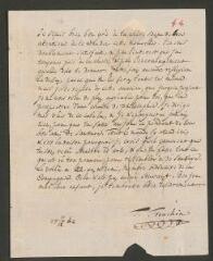 2 vues Tronchin, T[héodore]. Lettre autographe signée à son fils [François-Louis] Tronchin, à Glasgow.- 11 décembre 1762 (taxes et marque postales)