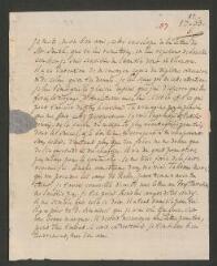 2 vues [Tronchin, Théodore]. Lettre autographe non signée à son fils [François-Louis] Tronchin, à Glasgow.- 17 juin 1763 (taxes et marque postale)