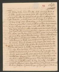 4 vues [Tronchin, Théodore]. Lettre autographe non signée à son fils [François-Louis] Tronchin, à Glasgow.- 1er juillet 1763 (taxes et marque postale)