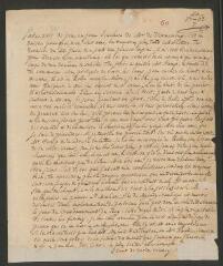 2 vues [Tronchin, Théodore]. Lettre autographe non signée à son fils [François-Louis] Tronchin, à Glasgow.- 20 juillet 1763 (taxes et marque postale)