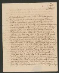 4 vues [Tronchin, Théodore]. Lettre autographe non signée à son fils [François-Louis] Tronchin, à Glasgow.- 31 août 1763 (taxes et marque postale)
