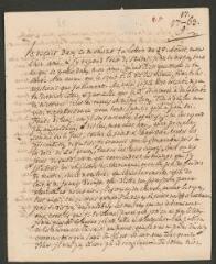 4 vues [Tronchin, Théodore]. Lettre autographe non signée à son fils [François-Louis] Tronchin, à Glasgow.- 17 septembre1763 (taxes et marque postale)