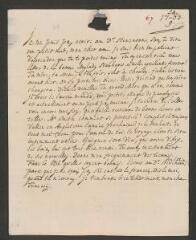 2 vues [Tronchin, Théodore]. Lettre autographe non signée à son fils [François-Louis] Tronchin, à Glasgow.- 24 septembre 1763 (taxes et marque postale)