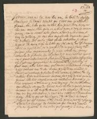 4 vues [Tronchin, Théodore]. Lettre autographe non signée à son fils [François-Louis] Tronchin, à Glasgow.- 10 octobre 1763 (taxes et marque postale)