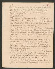 6 vues  - [Tronchin, Théodore]. Lettre de recommandations autographe non signée à son fils [François-Louis Tronchin] partant pour l\'Ecosse.- [17 ou 18 août 1761] (ouvre la visionneuse)
