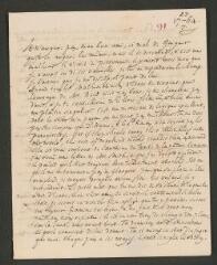 4 vues [Tronchin, Théodore]. Lettre autographe non signée à son fils [François-Louis] Tronchin, à Glasgow.- 27 juillet 1764 (taxes et marque postale)