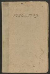 330 vues Premier tome du registre des copies de lettres et consultations du docteur Théodore Tronchin, 1756-1759