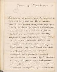 4 vues Gauffécourt, [Jean-Vincent Caperonier] de. Lettre autographe signée à [Jean] Tronchin chez M. J[ean] Robert Tronchin et Cie, à Lyon.- Genève, 4 décembre 1737 (taxe postale)