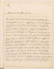 4 vues Chouet, [Jean-Louis]. Lettre autographe signée à son cousin [Jean Tronchin].- Genève, 11 juillet 1727