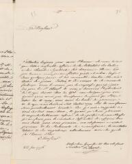 2 vues Blavet, [Jean-Louis]. Lettre autographe signée [à François Tronchin].- 23 février 1776