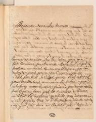 6 vues Lefort, Jacques. Lettre autographe signée à son neveu [Jean Tronchin].- Genève, 1er janvier 1712 (récrit sur 1711)