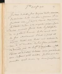4 vues Thierry de Villed'avrai [id est Ville d'Avray, Marc-Antoine]. Lettre autographe signée à un correspondant non identifié.- Versailles, 12 février 1781