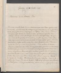 2 vues  - Tronchin, Jean-]-R[obert]. Lettre autographe signée à son père [Jean Tronchin].- Genève, 14 juillet 1728 (ouvre la visionneuse)