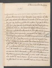 4 vues  - Chambrier, F[rançois de]. Lettre autographe signée à [Jean] Tronchin, ancien procureur général de la République, à Genève.- Auvernier, 20 août 1729 (ouvre la visionneuse)