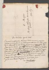 2 vues  - Cambiague, [Isaac de]. Lettre autographe signée à [Jean] Tronchin, chez lui.- Mercredi [février-mars 1728] (ouvre la visionneuse)