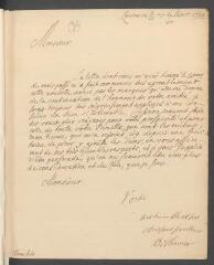 4 vues  - Bothmer, [Johann Caspar von]. Lettre autographe signée à [Jean] Tronchin.- Londres, 2/13 janvier 1730 (ouvre la visionneuse)