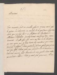4 vues  - Vial de Beaumont, [Jacques]. Lettre autographe signée [à Jean Tronchin].- Champel, 3 novembre 1730 (ouvre la visionneuse)