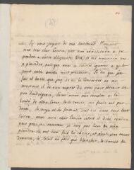 4 vues P[elissari] de L'Isle, A[ngélique-Henriette de, épouse d'Esaïe de Chandieu de l'Isle]. Lettre autographe signée à [Jean] Tronchin, conseiller dfEtat, à Genève.- L'Isle, 29 mars 1731 (taxe postale)