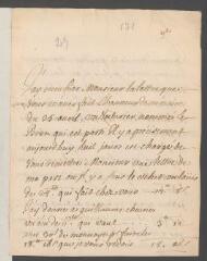 4 vues Piégu Vanterol, [François de Philibert de]. Lettre autographe signée à [Jean] Tronchin, conseiller d'Etat, à Genève.- Grenoble, 5 mai 1731