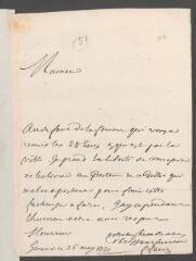 4 vues Favre, F[rançois]. Lettre autographe signée à [Jean] Tronchin, conseiller d'Etat.- Genève, 26 mai 1731
