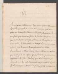 4 vues Piégu Vanterol, [François de Philibert de]. Lettre autographe signée à [Jean] Tronchin, derrière le temple de Saint-Pierre, à Genève.- La Motte près de Grenoble, 24 mars 1736 (taxe et marque postales)