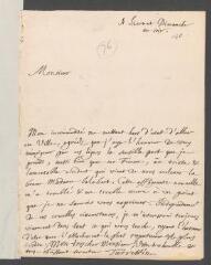 4 vues Turrettini, [Jean-Alphonse]. Lettre Lettre de condoléances autographe signée [à Jean Tronchin].- Saconnex, dimanche [29 octobre 1730]