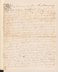 8 vues T[rembley], M[arc-]C[onrad]. Lettre autographe, signée d'initiales, [à Jean Tronchin].- Genève, samedi 16 juillet 1735
