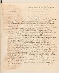 4 vues Thellusson, frères. Lettre autographe signée à [Jean] Tronchin, à Paris.- Amsterdam, 14 juillet 1735