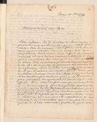 6 vues  - Tronchin, J[ean-]R[obert]. Lettre autographe signée à son père [Jean Tronchin].- Berne, 8 septembre 1734 (ouvre la visionneuse)