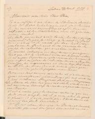 4 vues [Tronchin, Jean-Robert]. Lettre autographe non signée à son père [Jean Tronchin].- Londres, 1er [vieux style] /12 [nouveau style] août 1737