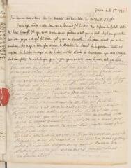 6 vues [Saladin de Crans, Antoine et Charles, père et fils]. Lettre doublement autographe, non signée, à Jacob Tronchin, au Palais-Royal, à Paris.- Genève, 8 septembre 1780
