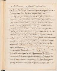 4 vues  - [Tronchin, François]. Copie autographe non signée d\'une lettre à [Charles] Bonnet, à Genthod.- 13 avril 1777 (ouvre la visionneuse)