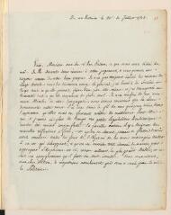 4 vues  - [Bonnet, Charles]. Lettre non autographe, signée \'le Solitaire\', à [François Tronchin].- \'De ma retraite\' [id est Genthod], 20 juillet 1785 (ouvre la visionneuse)