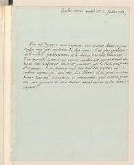 4 vues [Bonnet, Charles]. Lettre non autographe, non signée à [François] Tronchin, aux Délices.- Genthod, mardi 27 juillet 1784