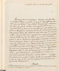 4 vues  - Bonnet, [Charles]. Lettre non autographe signée à [François] Tronchin, aux Délices.- Genthod, lundi 17 novembre 1788 (ouvre la visionneuse)