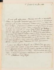 2 vues  - [Bonnet, Charles]. Lettre non autographe signée \'l\'Habitant des Champs\', [à François Tronchin].- Genthod, 21 juin 1788 (ouvre la visionneuse)