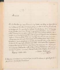 4 vues Mallet du Pan, [Jacques]. Lettre autographe signée [à François Tronchin].- Paris, 7 août 1785