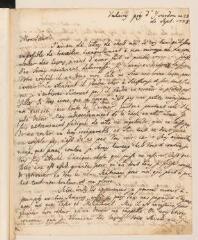 4 vues  - [Muller, Jean de]. Lettre autographe non signée [à Jean-Robert Tronchin-Boissier].- \'Valeires près d\'Yverdon\' [id est Valeyres-sous-Rances], 28 septembre 1778 (ouvre la visionneuse)