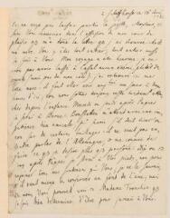 2 vues [Muller, Jean de]. Lettre autographe non signée [à Jean-Robert Tronchin-Boissier].- Schaffhouse, 16 avril 1783