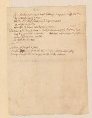 2 vues  - Note autographe de Louis I Tronchin préparatoire à l\'écriture d\'une lettre.- sans lieu ni date (ouvre la visionneuse)